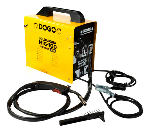 Soldadora Dogo Dogomig 100 amarilla y negra 220V