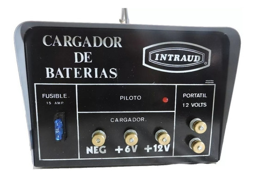 Cargador Baterias Intraud C-10 6v Y 12v Carga 10 Ampers Por Hora  Oferta!