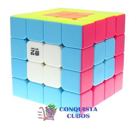 Cubo Mágico 4x4x4 Profissional Qiyi Qiyuan S Colorido