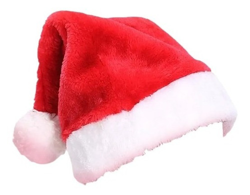 Gorro Santa Claus Navidad Papa Noel Deluxe Tela Atercipelada