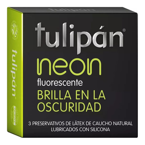 Preservativo Tulipan X 12 Neon (brilla En La Oscuridad)