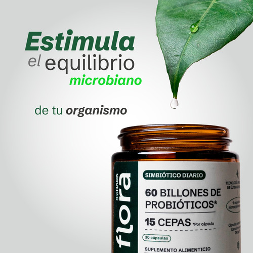 Probióticos 60 Billones Ufc 15 Cepas | 30 Cápsulas | Flora01