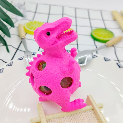 Imagen 2 de 7 de Squishy Dinosaurio Con Gel Antiestrés Souvenir Pelotitas X1