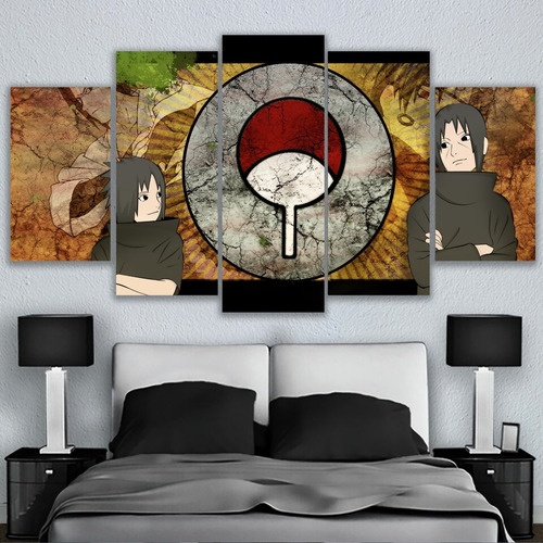 5 Cuadros En Canvas De Uchiha Itachi Sasuke Anime