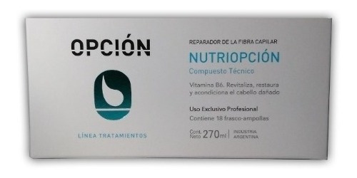 Ampolla Capilar Opción Nutriopción Caja De 18 Por 15ml