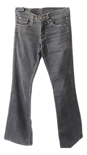 Jean Ossira Tiro Bajo Gris Stonewashed Wide Leg Y2k