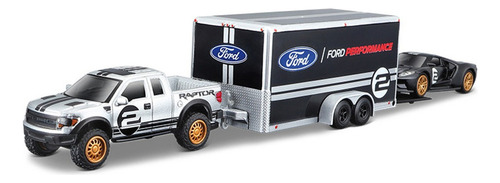 L Ford Raptor F150 Remolque 3 En 1 Miniatura Metal Coche