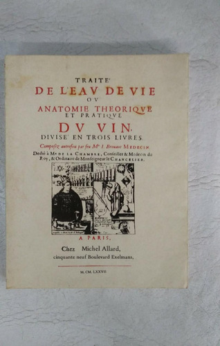 Taite De L Eav De Vie Ov Anatomie Theorique Du Vin 