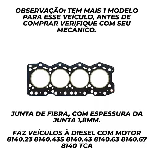 Junta Tapa Cilindros 2.5 2.8 Ducato Boxer Master 1,80 Mm 95/