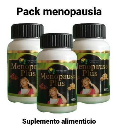 Menopause Plus 180 Cáps. 500 Mg 100% Natural/ Menopausia
