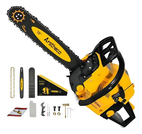 Motosserra A Gasolina 45.6cm3 (cc) 18 Profissional Amarelo