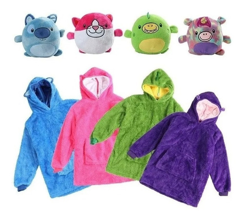 Peluche Polerón Niños Y Niñas  Huggle Pets