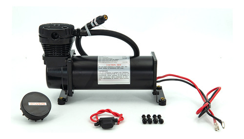 Bomba De Compresor De Suspensión De Aire Negro 12v 480c 3/8n