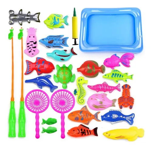 28 Unidades Play Water & Tic Fishing Game Summer Toy, Piscin