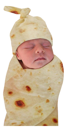 Manta Burrito Para Bebés Con Forma De Tortilla De Harina, Ma