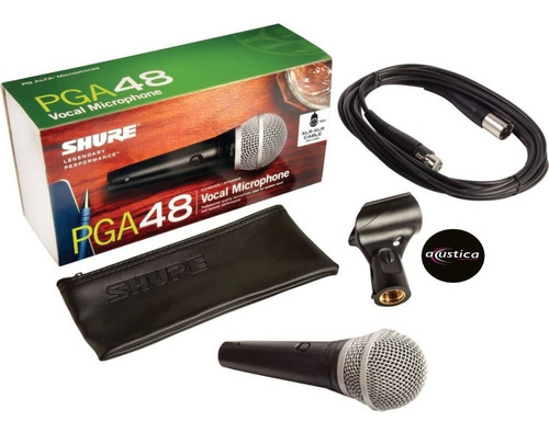 Micrófono Voz Shure Pga48-xlr Mano Vocal Cable