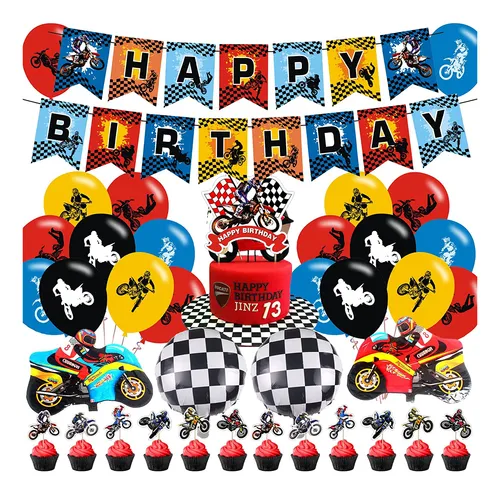 Decoraciones Para Fiestas De Motocross, Cumpleaños De ...