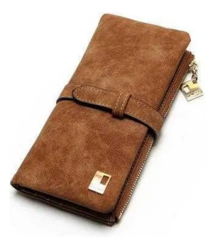 , Monedero Cartera Larga Dama Mujer Piel Nubuck Original