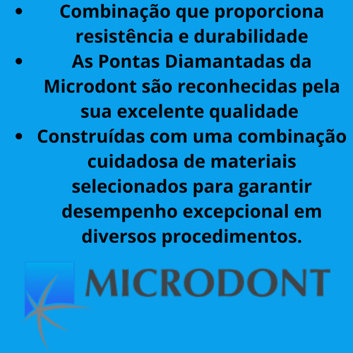 Microdont Broca Diamantada Pm 720 Cutilagem Cuticula Nail