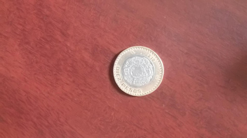 Moneda De 10 Pesos 2007 Grafila Invertida