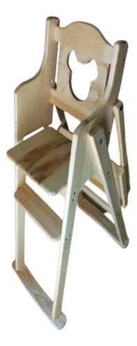 Silla Alta Bebe Comer Periquera Plegable / Lk Plegable Natural