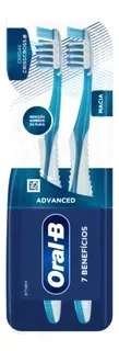 Cepillo de dientes Oral-B 7 Benefícios suave x 2 unidades