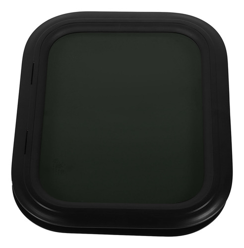 Ventana Fija Negra Para Autocaravana, 450 X 300 Mm, Aleación