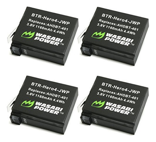 Wasabi Power Batería Para Hero4 Y Ahdbt-401 (p.