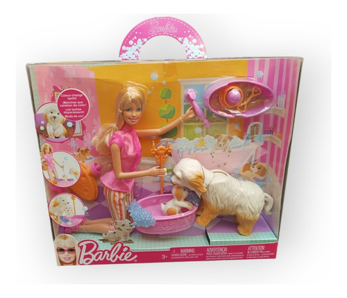 Barbie Perrita Baño De Burbujas (Usado)