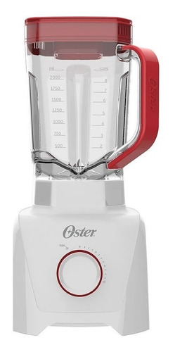Imagem 1 de 5 de Liquidificador Oster 1100 Full OLIQ605 3.2 L branco com jarra de plástico 127V