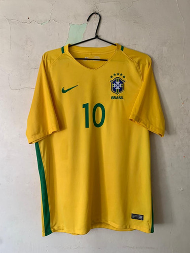 Jersey Playera Futbol Nike Brasil Local 2016 Neymar 