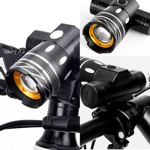 . Lámpara Led Recargable 6000 Lm Impermeable For Bicicleta