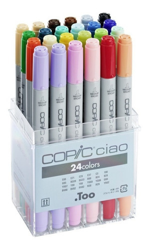 Marcadores Copic Ciao X 24 Doble Punta