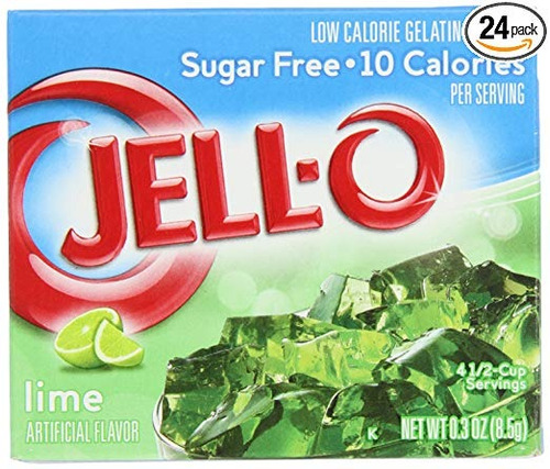 Jell-o Sin Azúcar Gelatina, Cal, Cajas De 0,30 Onzas (paquet