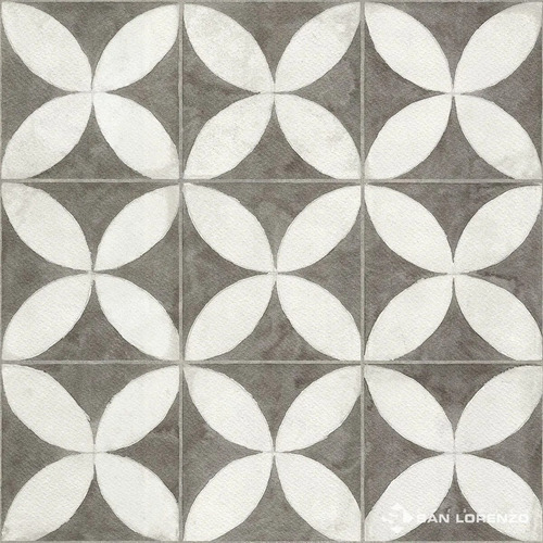Ceramica Piso Flower White 45x45,3 1ra Calcareo San Lorenzo