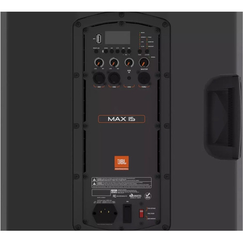 Alto-falante JBL MAX 15 com bluetooth preto 110V-127V