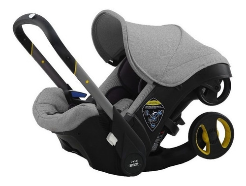 Cochecito de paseo Love Smart 1010 gris con chasis color gris oscuro