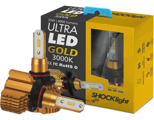 Lâmpada Led Ultraled Gold Shocklight 3000k 12v 35w 4000lm
