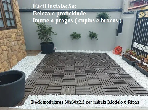 Deck Pallet Plásticos Para Varandas E Sacadas Kit C/ 9 Pç
