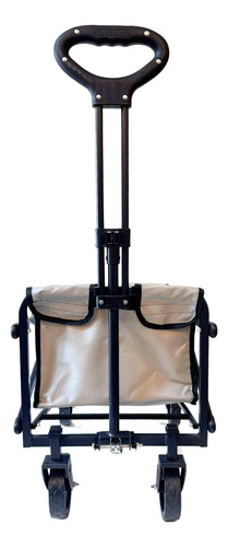 Carrito Camping Plegable Multiusos Con Manija Vagon Gris Color Gris