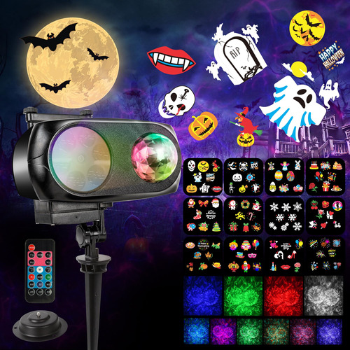 Samyoung Proyector De Luces De Navidad De Halloween Para Ext