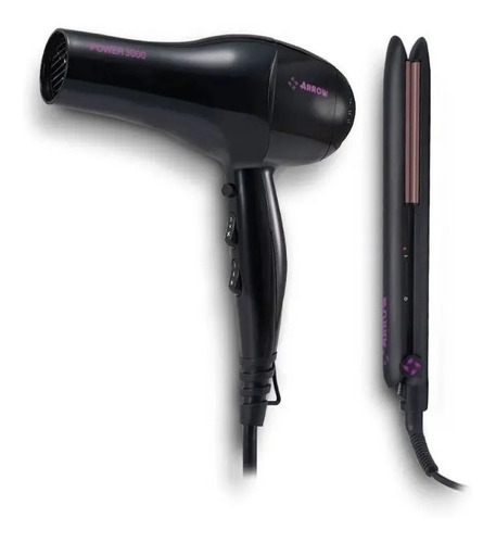 Combo De Planchita Pelo + Secador De Pelo Arrow Ak6000ap