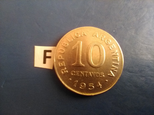 Monedas Argentinas De 10 Centavos 1954 Gral San Martín 