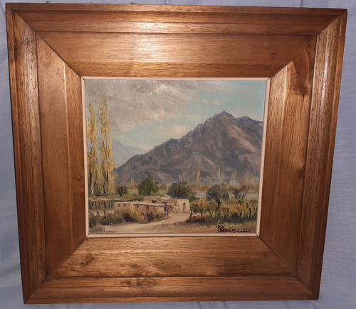 Óleo Original De Diego López Escobar - Afuera De Chilecito (Usado)