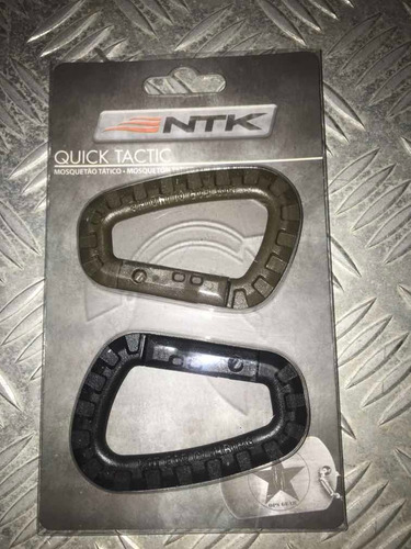 Chaveiro Mosquetão Quick Tactic Ntk Polímero 02 Peças