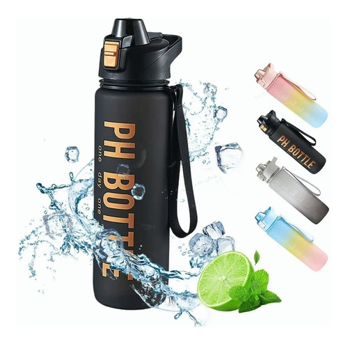 Botella De Agua Deportiva Sport Galon Motivacional 1000ml