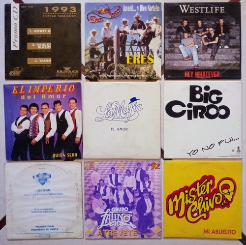 Cd's Promo Jose Jose Angeles Azules Imanol Luis Fonsi Otros (Usado)