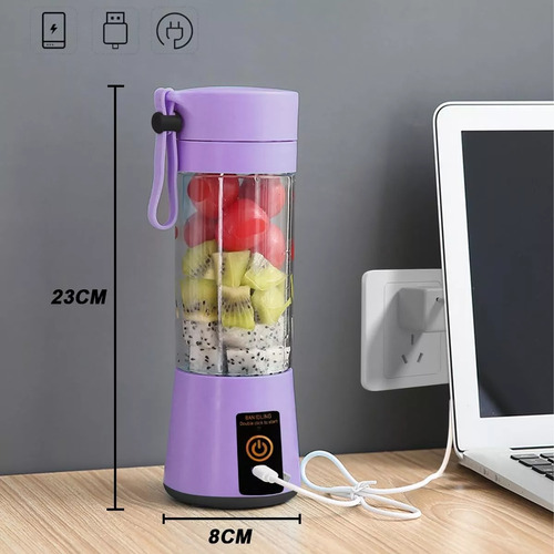 Vaso Licuadora Procesadora Portatil Usb Recargable