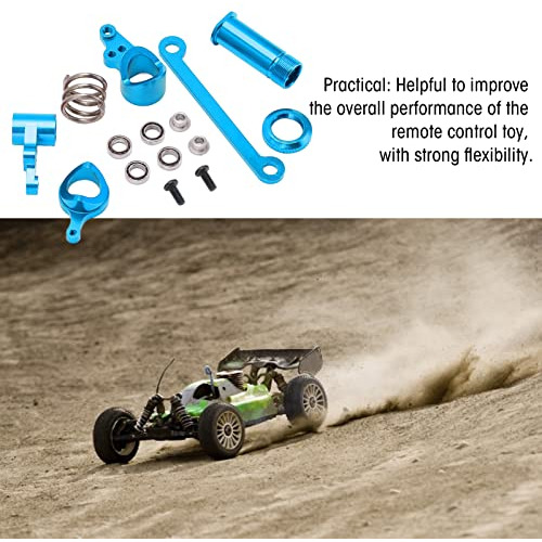 Kit Upgrade Direccion Para Rc Wltoys 144001 124018 Alum Azul