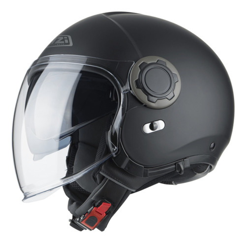 Capacete Aberto Nzi Ringway Duo Preto Fosco Scooter